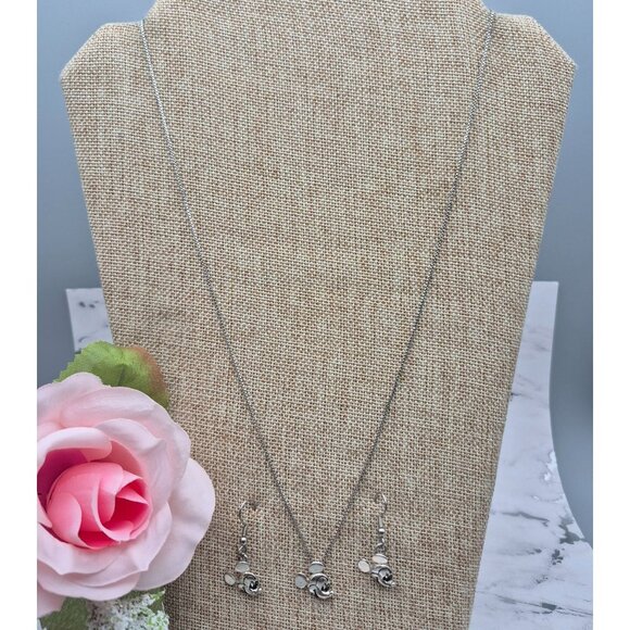 Vintage Disney Sterling 925 Mickey Mouse Earrings and Box Chain Necklace Set - Picture 3 of 11